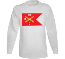Load image into Gallery viewer, Army - C Brty, 2nd Battalion 28th Field Artillery Regiment - Red Wing Guidon X 300 Classic T Shirt, Crewneck Sweatshirt, Hoodie, Long Sleeve

