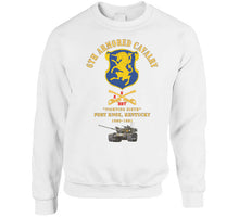 Load image into Gallery viewer, Army - 6th Acr W Cav Br  Ft Knox Kentucky - 1980-1981 W M60 Green Camo - Red Txt X 300 Classic T Shirt, Crewneck Sweatshirt, Hoodie, Long Sleeve
