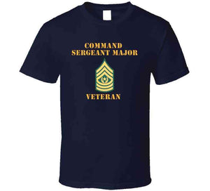 Command Sergeant Major - Csm Wtxt - Flat X 300 T Shirt