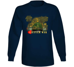 Vietnam Era Helmet Cover - Me Love You Long Time Gi W Jungle - Fire W Txt X 300 (1) Classic T Shirt, Crewneck Sweatshirt, Hoodie, Long Sleeve