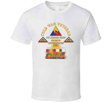 Load image into Gallery viewer, Cold War Vet -  4th Armored Group - Frankfurt Germany W Fire W Dui - Cold X 300 T Shirt
