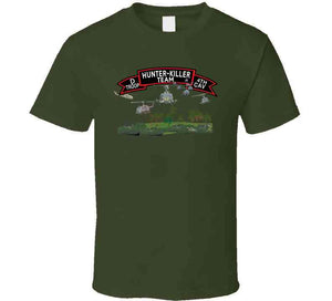 D Troop 4th Cav - Hunter-killer Team W Aircraft  Classic T Shirt, Crewneck Sweatshirt, Hoodie, Long Sleeve