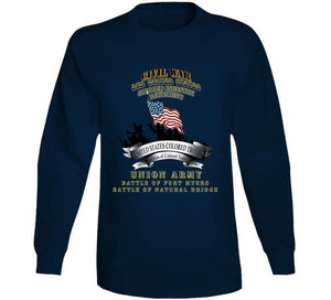 Civil War - 2nd United States Colored Infantry Regiment With Usct Bureau Banner - Usa - Battle X 300 T Shirt