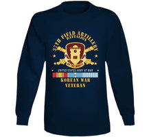 Load image into Gallery viewer, Army - 37th Field Artillery Battalion - Dui - Artillery Branch - Korean War Veteran Korea Svc X 300 T Shirt
