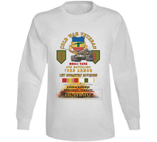 Load image into Gallery viewer, Army - Cold War Vet - 4th Bn 73rd Armor - 1st Inf Div - Panzer Kaserne Boblingen, Frg - M60a1 Tank  - Big Red One W Cold Svc X 300 T Shirt
