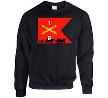 Load image into Gallery viewer, Union Army - Bravo Battery 1st Rhode Island Light Artillery With Guidon In Back T Shirt

