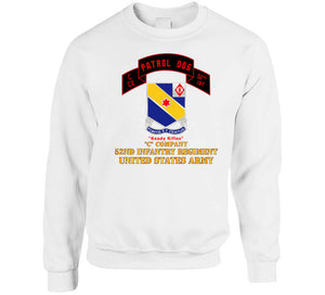 Army - C Co 52nd Infantry - Patrol Dog (highlight) - Ready Rifles Classic T Shirt, Crewneck Sweatshirt, Hoodie, Long Sleeve