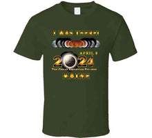 Load image into Gallery viewer, Total Eclipse - 2024 - I Was There W Yellow Outline - Maine T Shirt

