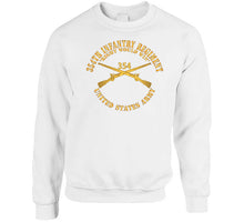 Load image into Gallery viewer, Army - Dui - 354th Infantry Regiment - Right Would Win - Infantry Br X 300 T Shirt
