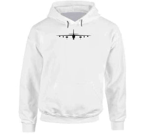 Airplane - B-47 Stratojet Bomber - Front - Silhouette - Blackx 300 T Shirt