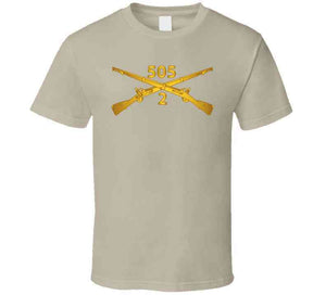 Army -  2nd Bn, 505th Infantry Regiment Branch Wo Txt X 300 T Shirt