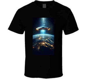 Alien Spaceship Flying Above The Earth Youth Hoodie