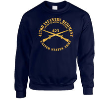 Load image into Gallery viewer, Army  - 423rd Infantry Regiment - Us Army W Branch X 300 T Shirt
