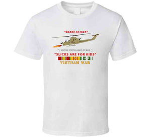 Army - Ah-1 Cobra - Snake Attack - Slicks Are For Kids W Vn Svc  Classic T Shirt, Crewneck Sweatshirt, Hoodie, Long Sleeve