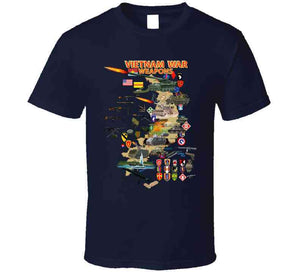 Map - Vietnam Units - with Wpns - Equipment Classic T Shirt, Crewneck Sweatshirt, Hoodie, Long Sleeve