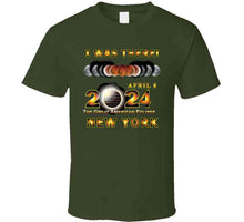 Load image into Gallery viewer, Total Eclipse - 2024 - I Was There W Yellow Outline - New York T Shirt
