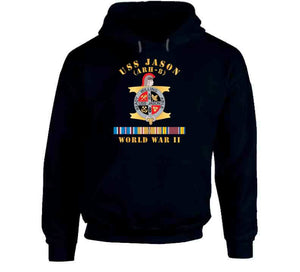 Navy - Uss Jason (arh-8) - Wwii W  Pac Svc X 300 Classic T Shirt, Crewneck Sweatshirt, Hoodie, Long Sleeve