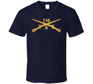 Army - 116th Infantry Regiment Branch - Alpha Company Wo Txt Classic T Shirt, Crewneck Sweatshirt, Hoodie, Long Sleeve