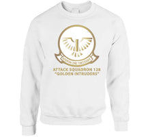 Load image into Gallery viewer, Attack Squadron 128 - Golden Intruders - White W Text X 300 T Shirt
