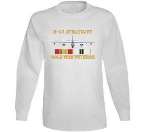 Airplane - B-47 Stratojet Bomber - Front - Cold War Veteran W Cold Svc X 300 T Shirt