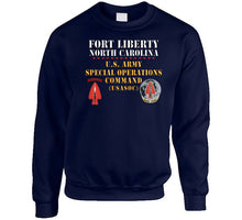 Load image into Gallery viewer, Army - Fort Liberty North Carolina - Us Army Special Operations Command (usasoc) - Ssi - Dui X 300 T Shirt
