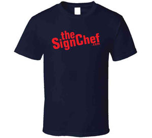 The Sign Chef Dot Com - Red Txt Classic T Shirt, Crewneck Sweatshirt, Hoodie, Long Sleeve