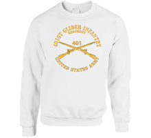 Load image into Gallery viewer, Army  - 401st Glider Infantry Regiment - Us Army W Branch X 300 T Shirt
