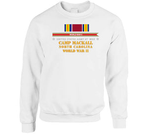 Army - Camp Mckall, Nc  W Svc Wwii W Streamer X 300 Classic T Shirt, Crewneck Sweatshirt, Hoodie, Long Sleeve