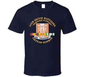 52nd Signal Battalion (modified Support) W Svc Ribbon X 300 T Shirt