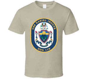 Navy - Uss Daniel Inouye (ddg-118) Wo Txt X 300 T Shirt