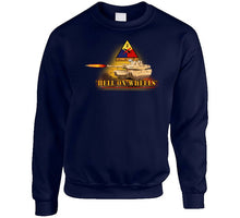 Load image into Gallery viewer, Army - 2nd Armored Division  - M1a1 Tank  - Hell On Wheels W Fire X 300 Classic T Shirt, Crewneck Sweatshirt, Hoodie, Long Sleeve
