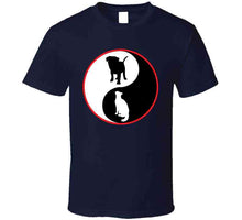 Load image into Gallery viewer, Ying-yang W Dog - Cat - Bw W Red Circle X 300 T Shirt

