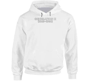 Generation X - Born 1965 - 1980 - White Txt X 300 Classic T Shirt, Crewneck Sweatshirt, Hoodie, Long Sleeve