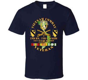 Army - Vietnam Combat Cavalry Vet W 2nd Bn 7th Cav Dui - 1st Cav Div X 300 Classic T Shirt, Crewneck Sweatshirt, Hoodie, Long Sleeve