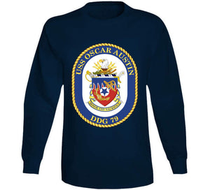 Navy - Uss Oscar Austin (ddg 79) Wo Txt T Shirt