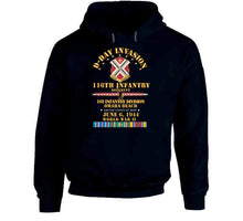 Load image into Gallery viewer, Army - 116th Infantry Regt - 1st Id - D Day W Follow Me W Svc Classic T Shirt, Crewneck Sweatshirt, Hoodie, Long Sleeve
