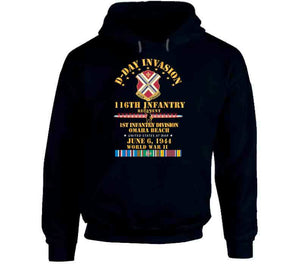 Army - 116th Infantry Regt - 1st Id - D Day W Follow Me W Svc Classic T Shirt, Crewneck Sweatshirt, Hoodie, Long Sleeve