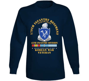 179th Infantry Regiment - Tomahawks - 45th Id W Korea Svc X 300 T Shirt