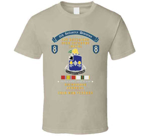 8th Infantry Division Scroll - 1st Bn 39th Infantry (mech) - Baumholder Germany - Cold War Vet W Cold Svc X 300 T Shirt