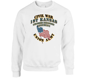 Civil War - 1st Kansas Colored Infantry Regiment - Usa X 300 T Shirt