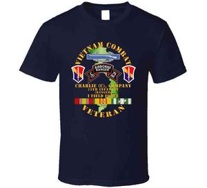 Army - Vietnam Combat Vet - C Co 75th Infantry (Ranger) - I Field Force SSI Classic T Shirt, Crewneck Sweatshirt, Hoodie, Long Sleeve