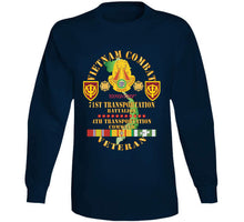 Load image into Gallery viewer, Army - Vietnam Combat Veteran W 71st Transportation Bn, 4th Trans Command W Vn Svc X 300 T Shirt
