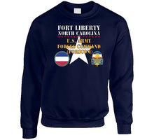 Load image into Gallery viewer, Army - Fort Liberty North Carolina - Us Army Forces Command (forscom) Ssi - Dui X 300 T Shirt
