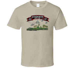 D Troop 4th Cav - Division Recon W Aircraft T Shirt