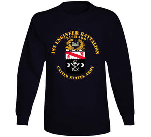 Army - Coa - 1st Engineer Battalion - Diehard T Shirt