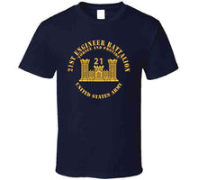 Load image into Gallery viewer, Army - 21st Engineer Battalion - Forsee And Provide W Br - Num X 300 T Shirt
