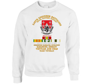 Army - 249th Engineer Bn - Karlsruhe, Germany W Vn And Cold Svc Classic T Shirt, Crewneck Sweatshirt, Hoodie, Long Sleeve