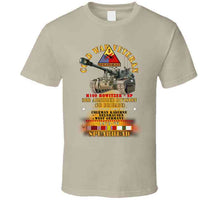 Load image into Gallery viewer, 3rd Armored Division  - Gelnhausen, Germany - M109 Howitzer Sp  - Spearhead W Fire - 1973-76 - Cold X 300 T Shirt
