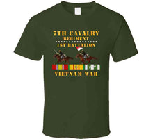 Load image into Gallery viewer, Army - 1st Battalion,  7th Cavalry Regiment - Vietnam War Wt 2 Cav Riders And Vn Svc X 300   Classic T Shirt, Crewneck Sweatshirt, Hoodie, Long Sleeve
