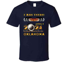 Load image into Gallery viewer, Total Eclipse - 2024 - I Was There W Yellow Outline - Oklahoma T Shirt
